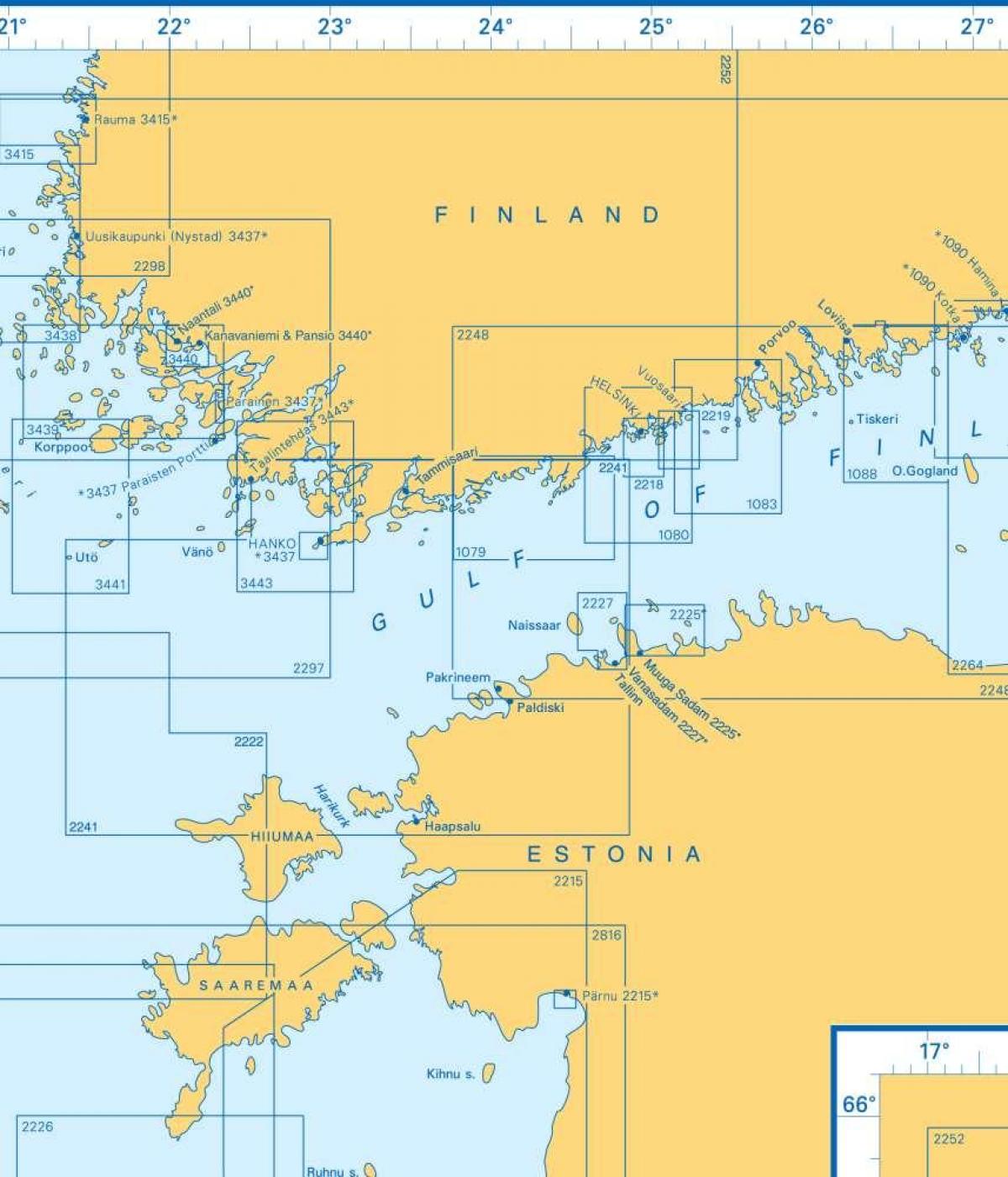 Zemljevid Finski zaliv