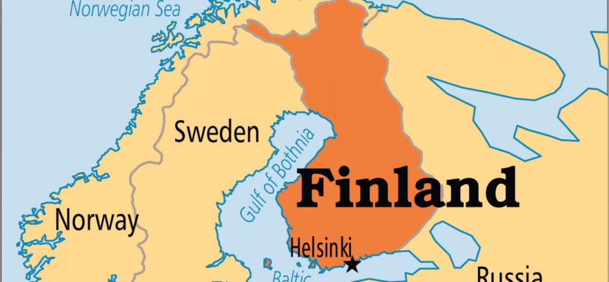 Zemljevid helsinki, Finska