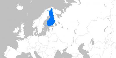 Finska na zemljevid evrope