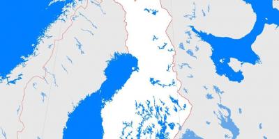 Zemljevid Finske oris